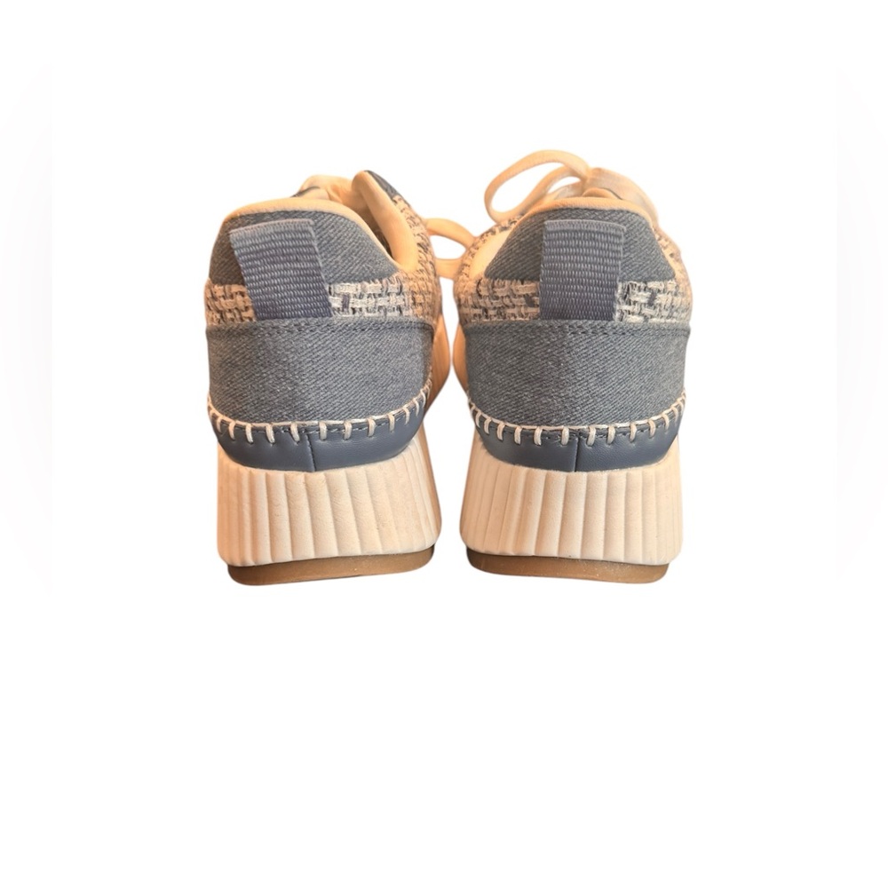 Universal Thread Woven Platform Sneakers Blue Cre… - image 5